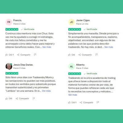 Opniones y testimonios de Tradeando.net en Trustpilot